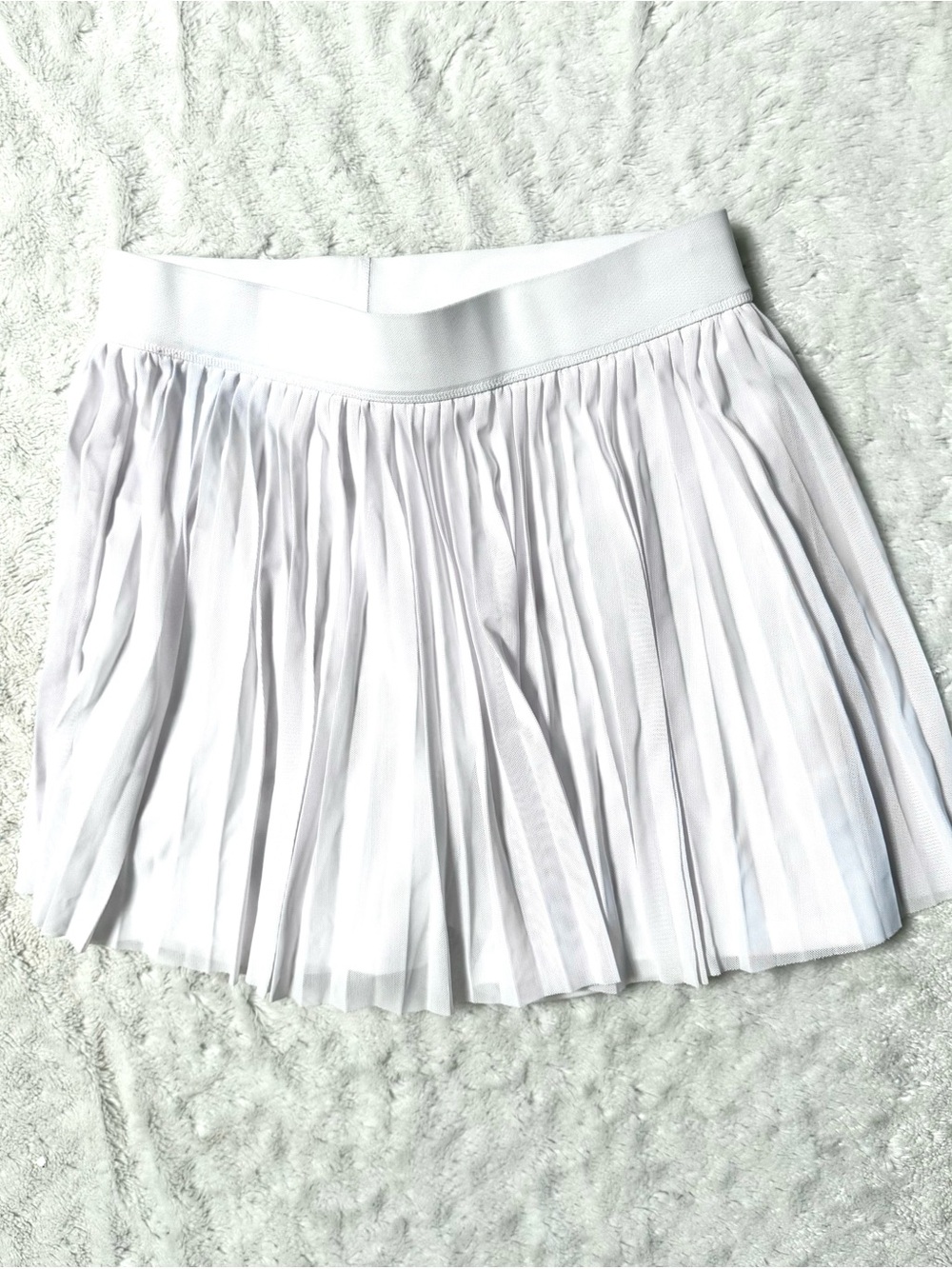 Terez TLC Mesh Layover Tennis Skirt in white - Picture 3 of 10